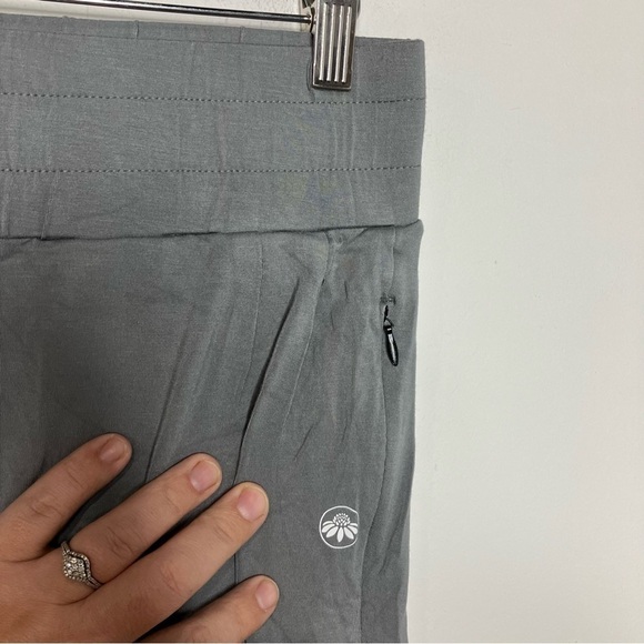 Senita athletics criss cross‎ tie leggings ballet leggings size medium gray - Picture 4 of 8